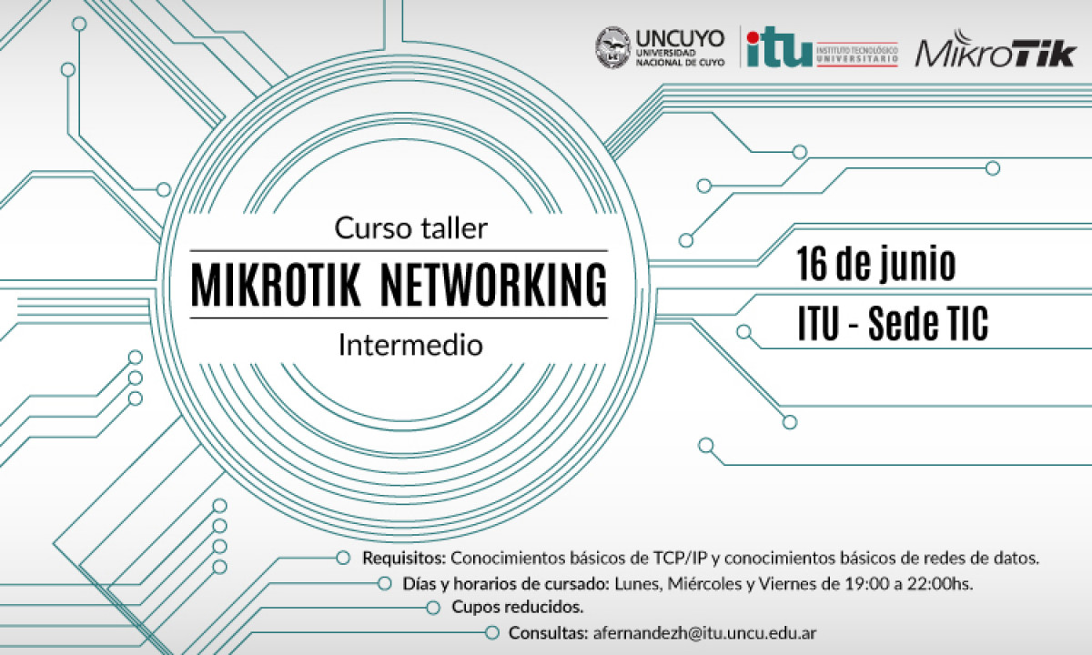 imagen Curso taller de MikroTik Networking