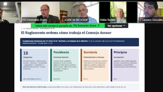 imagen Se realizó la primera reunión del Consejo Asesor del ITU 