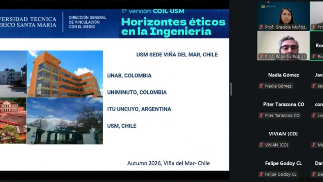 imagen Quinta Edición de COIL con la Universidad Técnica Federico Santa María de Chile