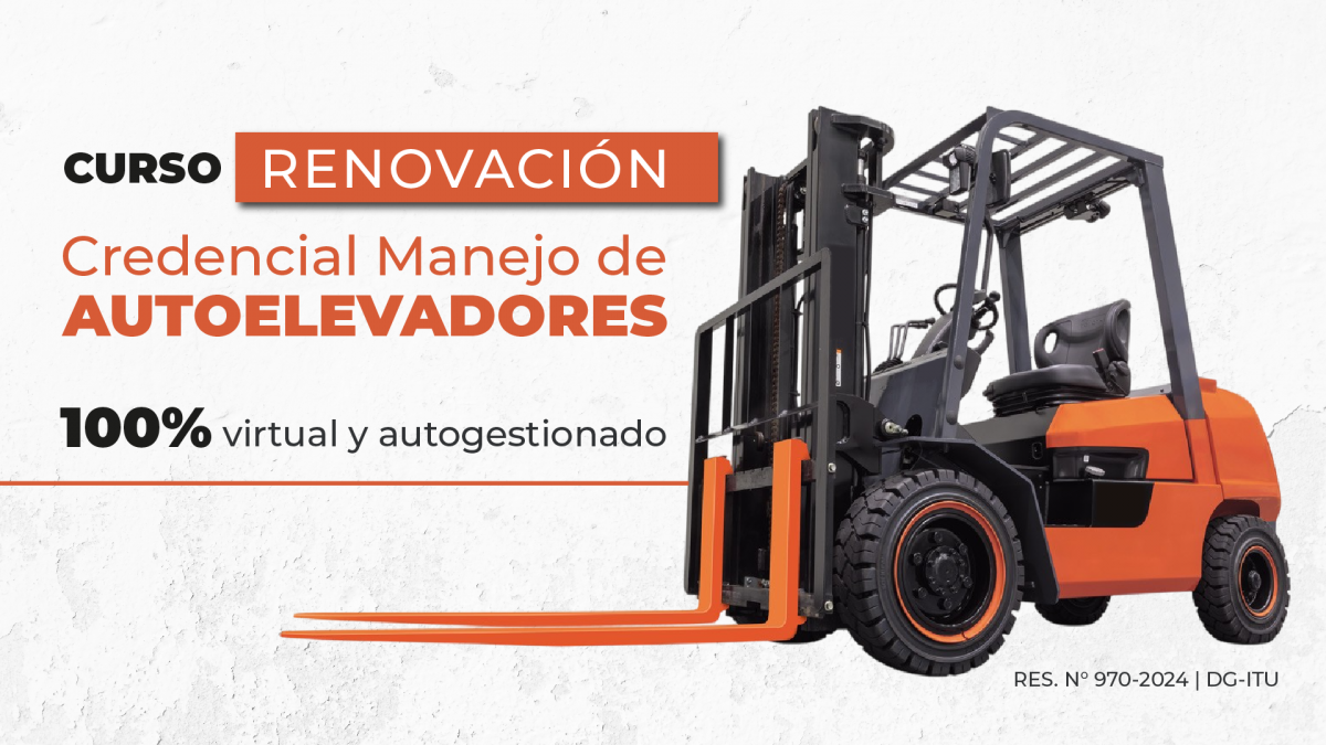 imagen Renovación Credencial Manejo de Autoelevadores