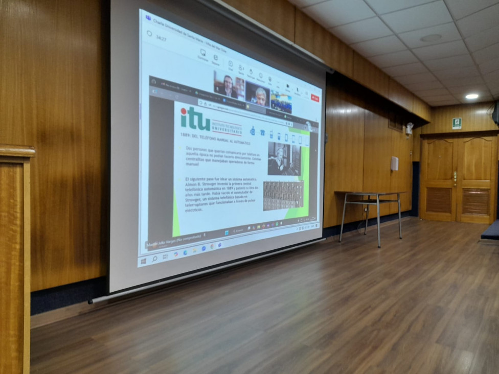 imagen Clase espejo entre estudiantes del ITU y de la Universidad Técnica Federico Santa María de Chile