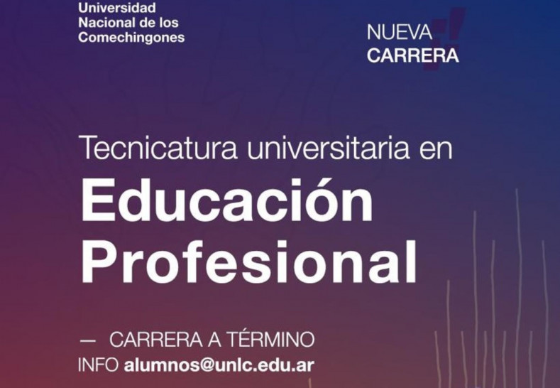 imagen Nueva Carrera para la Región de Cuyo: Tecnicatura Universitaria en Educación Profesional