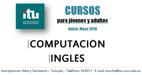 Cursos de inglés y computación para jóvenes y adultos - Instituto