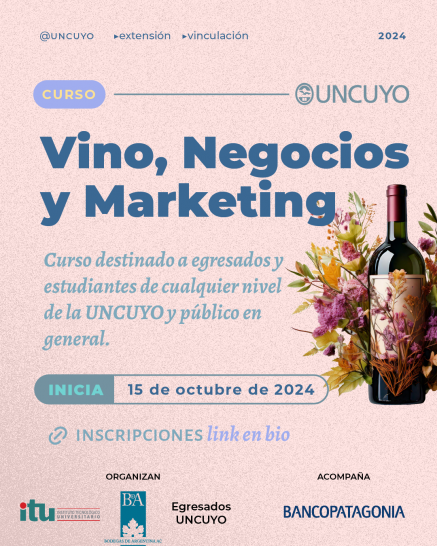 imagen Invitación a una Nueva edición del Curso Vinos, Negocios y Marketing