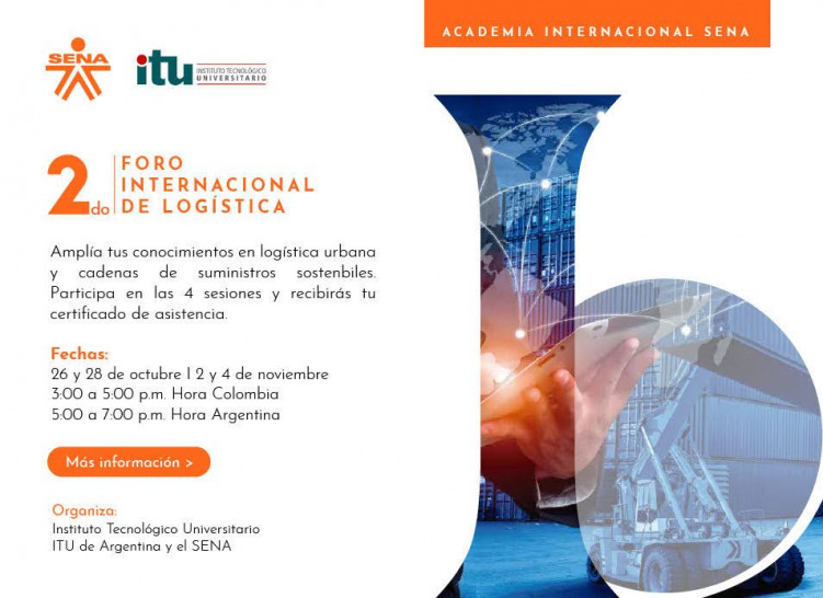 imagen  Inicia el 2°Foro Internacional de Logística ITU-SENA