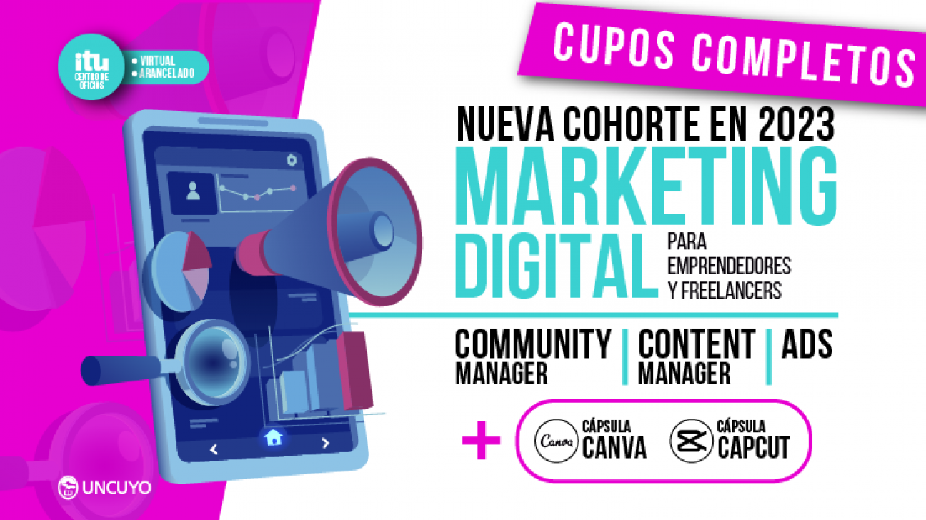 imagen Marketing Digital: se completaron los cupos; en 2023 se habilitará una nueva cohorte