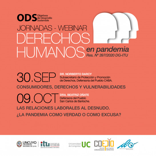 imagen Jornadas virtuales en el marco de los ODS  "Derechos Humanos en Pandemia"