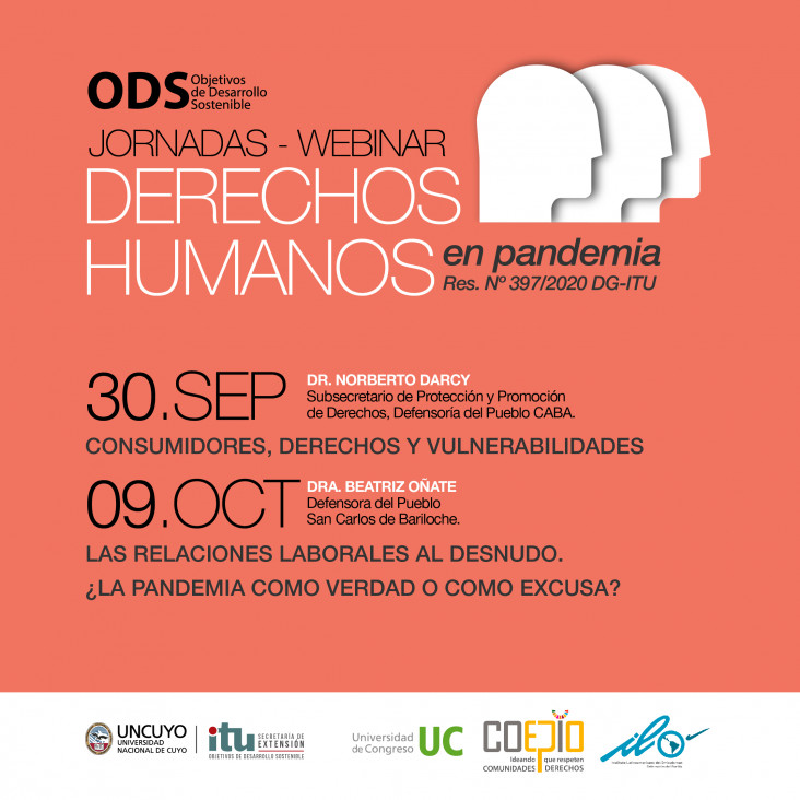 imagen Jornadas virtuales en el marco de los ODS  "Derechos Humanos en Pandemia"