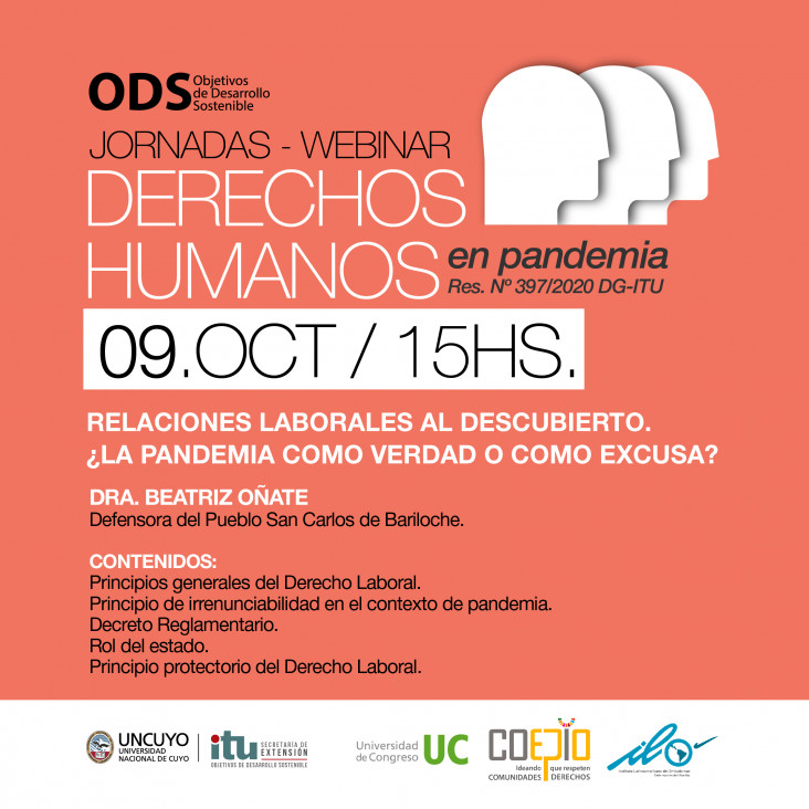 imagen Se realizó la segunda Jornada en el marco de los ODS "Derechos Humanos en Pandemia"