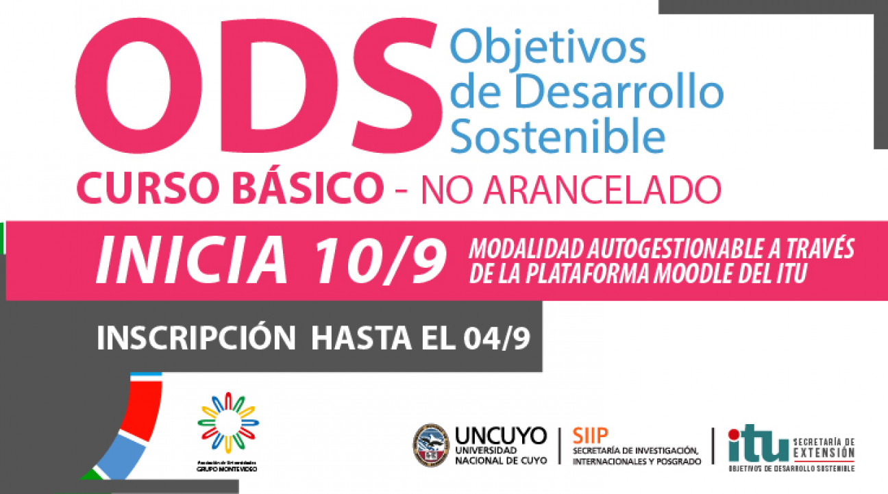 imagen Nuevo curso virtual  "Acercándonos a los ODS"