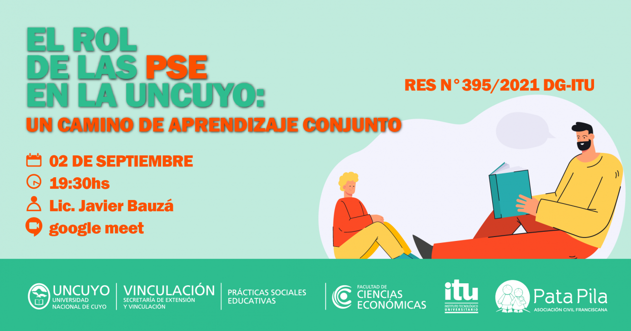 imagen Webinar:   EL ROL DE LAS PSE en la UNCuyo: un camino de aprendizaje conjunto.