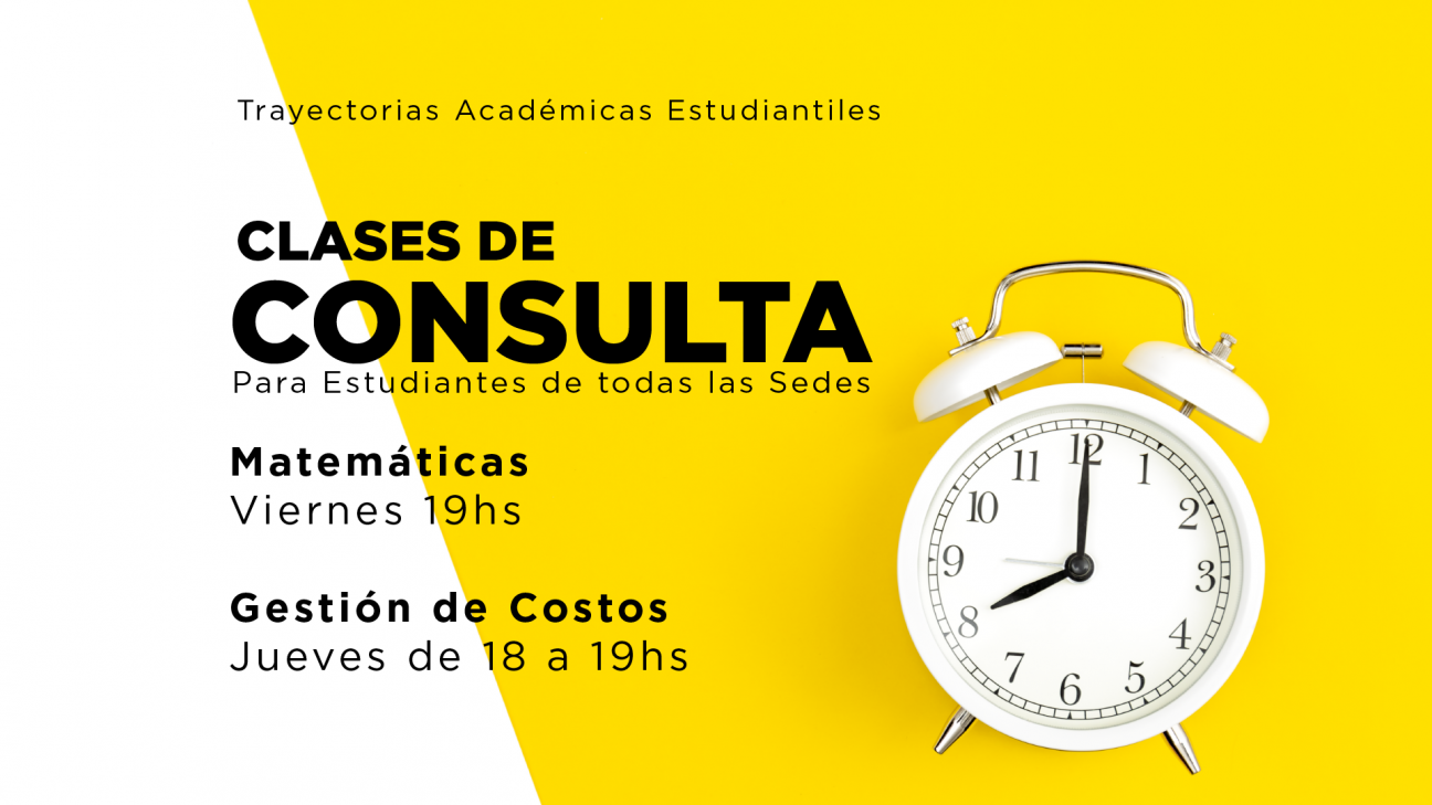 imagen Importante: enlaces de meet de consultas de Matemáticas y Gestión de Costos