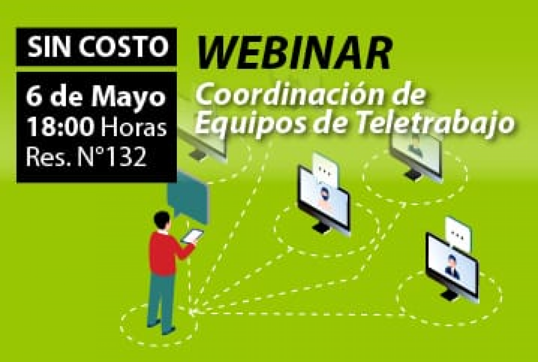 imagen WEBINAR: Coordinación de Equipos de Teletrabajo