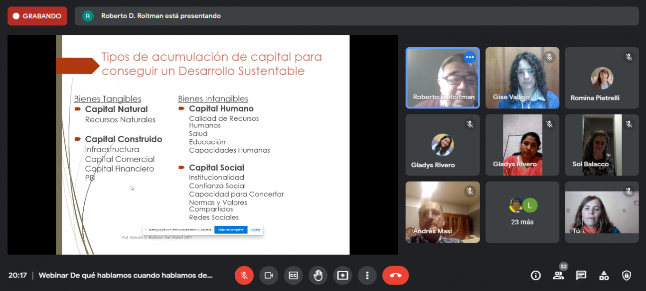 imagen SE REALIZÓ LA WEBINAR SOBRE DESARROLLO SOCIAL HUMANO