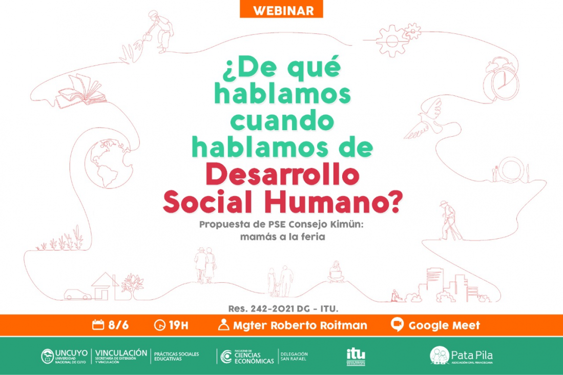 imagen Webinar: De qué hablamos cuando hablamos de DESARROLLO SOCIAL HUMANO.